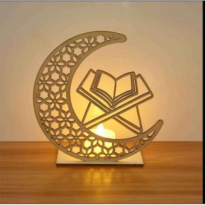 ديكور رمضان هلال بالخشب