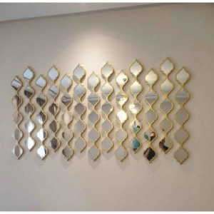 MIROIR flute doré DÉCORATION