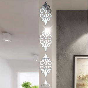10Pcs 3D bricolage motif argenté